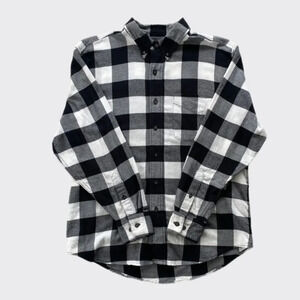 ARITZIA TNA BUTTON UP BLACK & WHITE FLANNEL | 1​